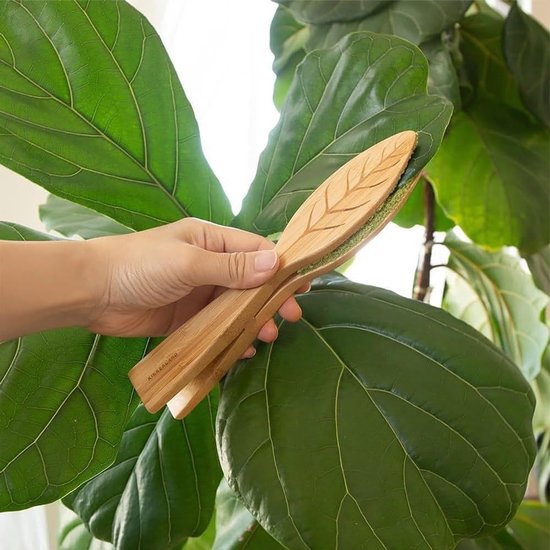 1 x Reinigingsborsteltjes rager - Bodemreinigers - Handmatige Groene Planten Borstel - met Ergonomisch Handvat - voor binnen、 buitentuinen(24 x 4cm) — afbeelding 4