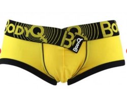 BodyQ Sexy Heren Boxershort – Geel & Zwart – Erotische Herenlingerie – Maat L