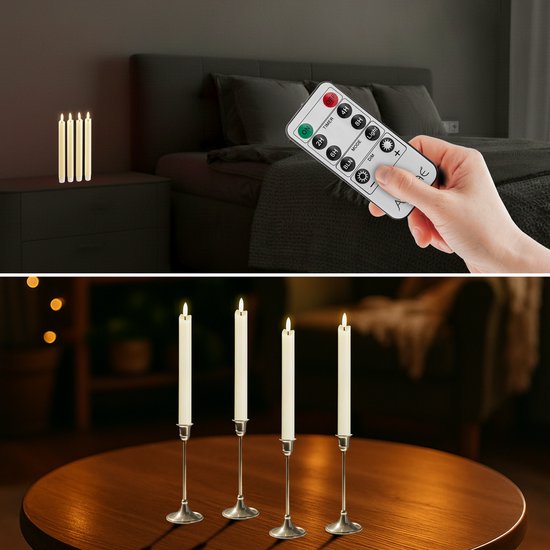 Led Kaarsen Met Bewegende Vlam Echte Was Warmwit Timerfunctie Flikkerende Vlamenti Bij Timer Led Kaarsen Met Bewegende Vlam Echte Was Warmwit Timerfunctie Flikkerende Vlamenti Bij Timer