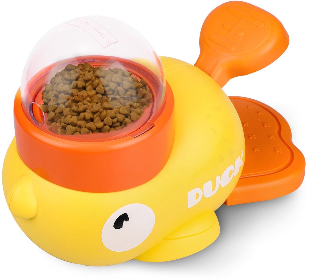 2-in-1 Interactieve Slowfeeder voor Honden, Puzzelspeelgoed Hondenvoer met 3 Uitlaatmaten Vervangende Koppen Plastic Slowfeederkom voor Honden ter Bescherming Tegen een Opgeblazen Gevoel