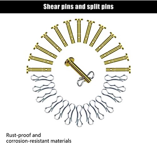 20 Pack Shear Pins & Cotter Pins 738-04124A 714-04040 For Mtd Snowblowers New 20 Pack Shear Pins & Cotter Pins 738-04124A 714-04040 For Mtd Snowblowers New