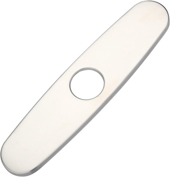 QUARKZMAN 15,2 cm (6 inch) Kraangat afdekking, ovale roestvrijstalen QUARKZMAN 15,2 cm (6 inch) Kraangat afdekking, ovale roestvrijstalen