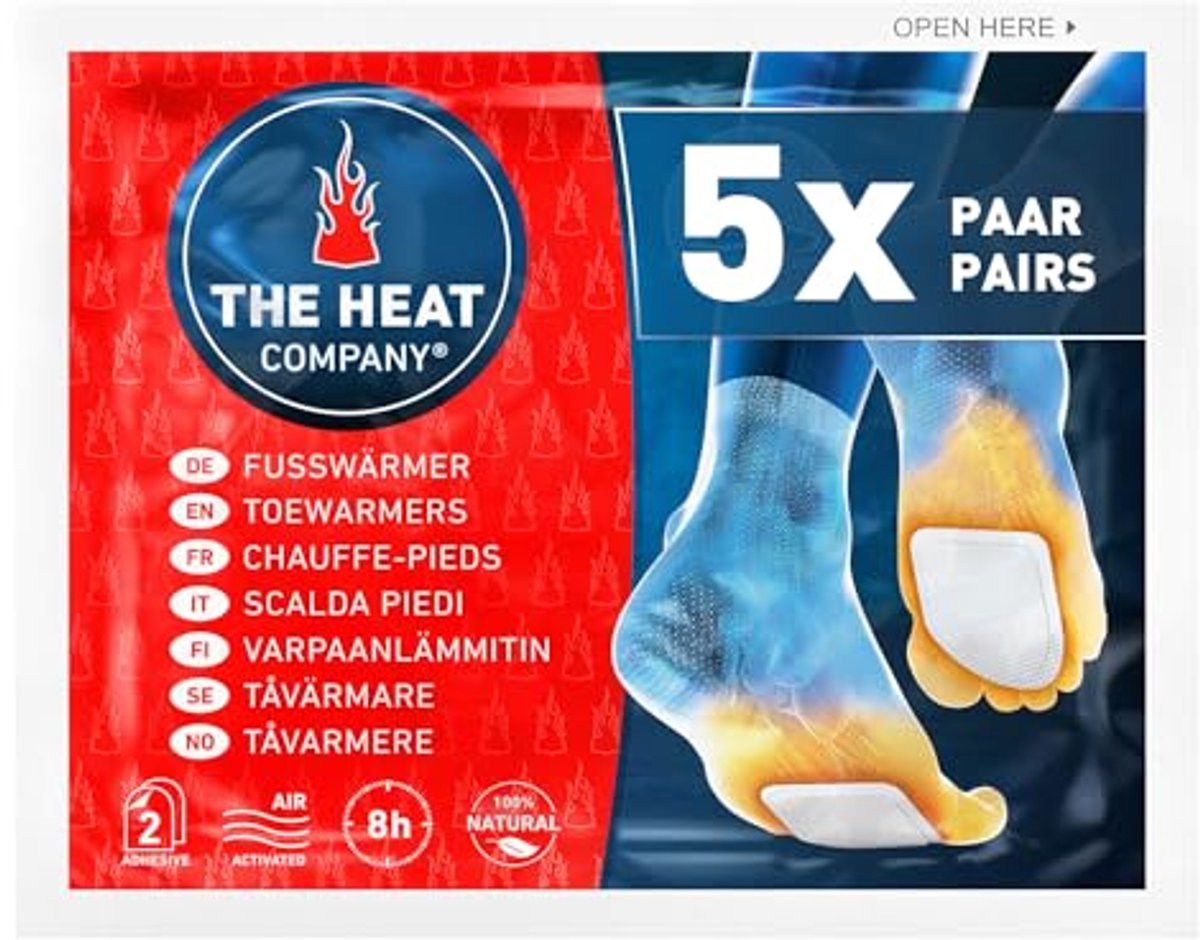 Voetwarmers - 5, 15 of 40 paren - Extra Warm - Zelfklevend - Voor Iedere Maat - 8+ Uur Warmte - Lucht Geactiveerd - Natuurlijke Ingrediënten