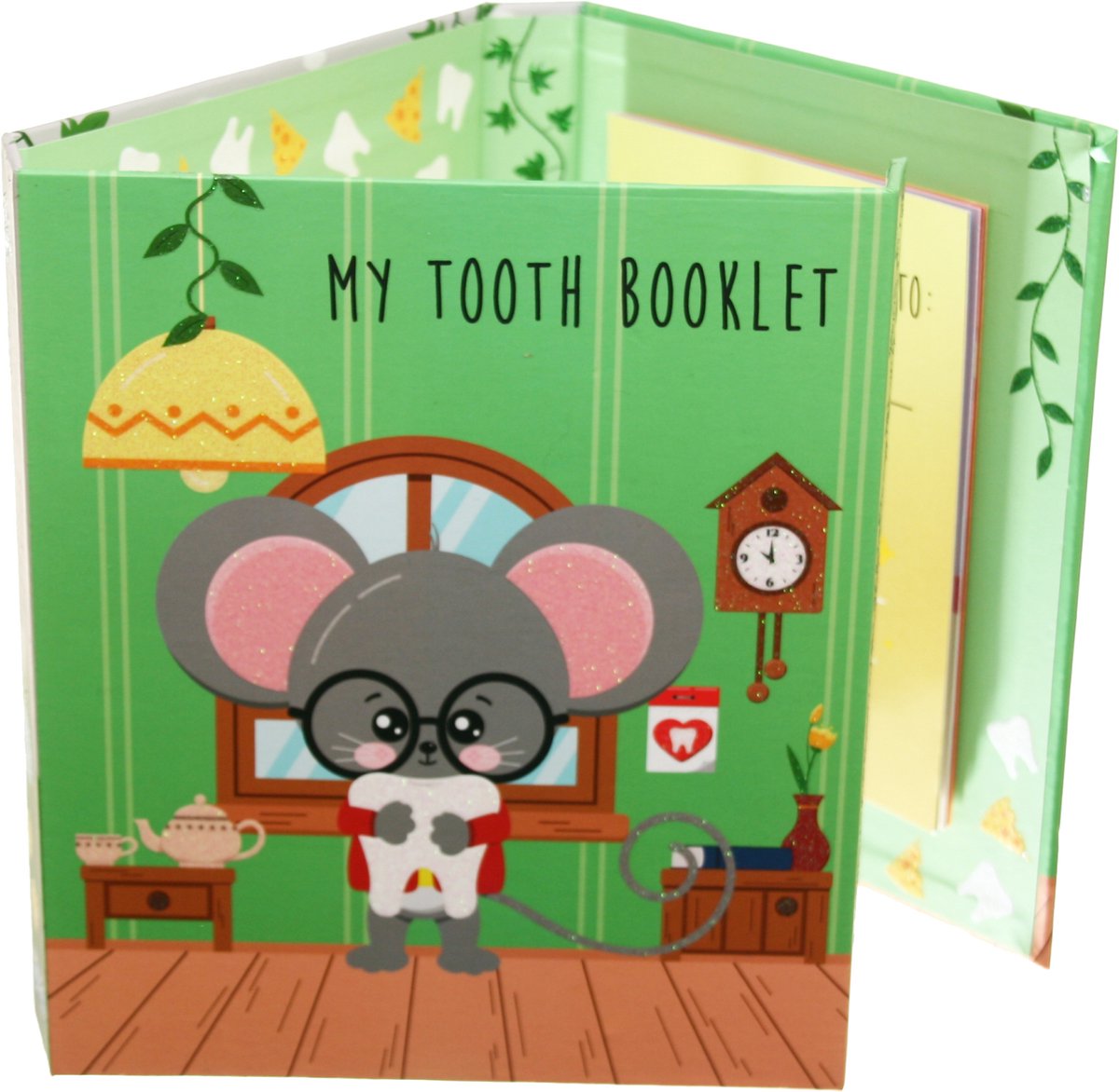 Toothwonders – My Tooth Booklet Toothmouse - English - Teethcollectionbook with magnetic closure