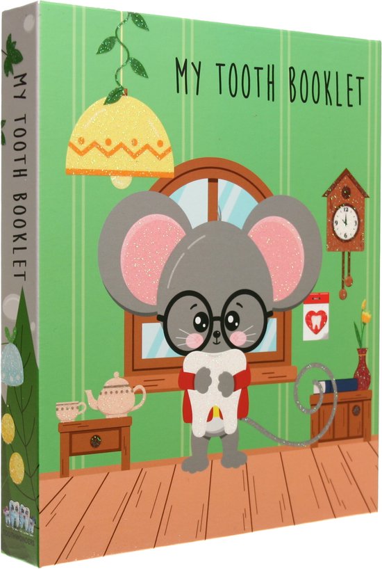 Toothwonders - My Tooth Booklet Toothmouse - English - The Booklet Consists A Handy Holder With Rotating Compartments Where Each Tooth Has Its Own Place - Magnetic Closure To Close The Booklet - Perfect As A Gift! van Merkloos — afbeelding 3