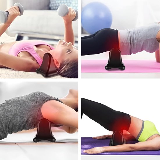 Psoas-spiermassager - Ontspanner van de heupbuigers - Zelfmassager - Stretchtrainer - Diepe weefselmassager - Geschikt voor het verlichten van spierspanning in de onderrug en het ontspannen van de heupbuigers - Geel van Merkloos — afbeelding 5