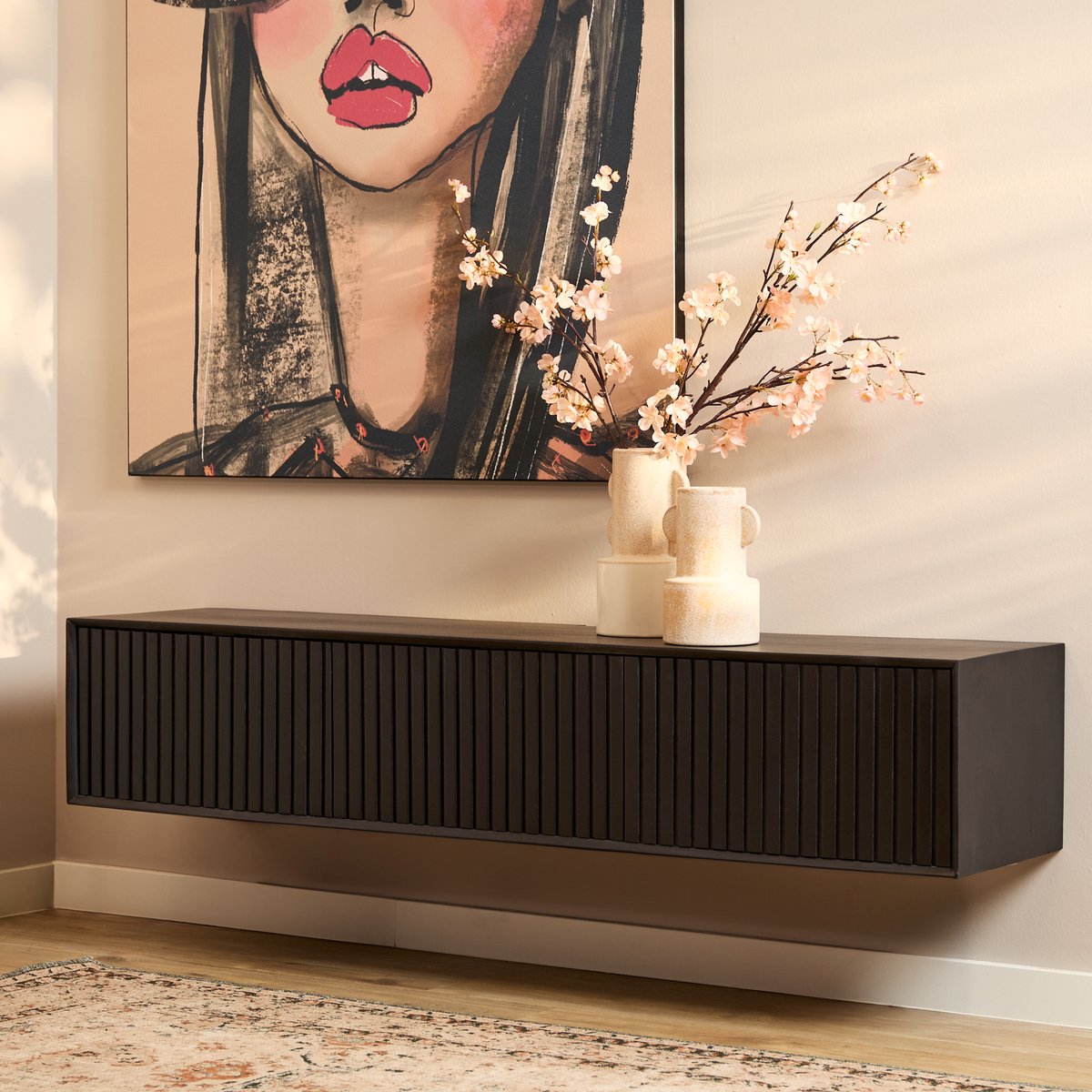 Starfurn Tv meubel Madison - Zwart - 35x160x30 cm