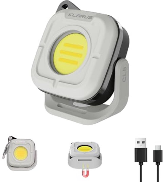 WUBEN F5 Led-campinglamp, oplaadbare led-campinglamp, 5200 mAh, powerbank, IP64 waterdicht, 500 lumen, 3 lichtmodi, IP64 waterdicht, multifunctionele campingaccessoires, voor haken, kamperen (groen