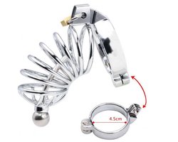 Metalen peniskooi spiraal - BDSM - kinky - kuisheid
