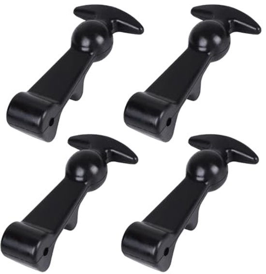 Allecto Plus - 2 Stuks Kaphouders Voor Aan De Muur Met 16 Clips En Zelfklevende Haken Praktische Oplossing Voor Nette Hoedenplank Geschikt Voor Baskenmutsen Basecaps En Zonnehoeden