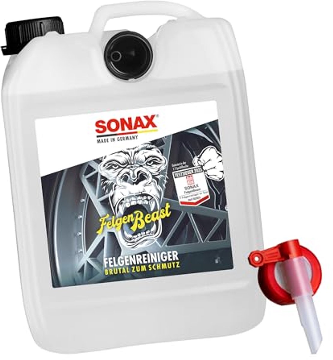Reinigingsbundel voor autovelgen - 5 liter Velgenreiniger met schenkkraan