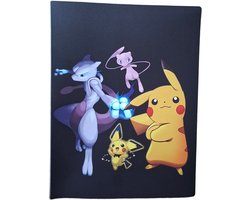 WadGeprint© - Pikachu Pokémon Verzamelmap - Geschikt voor 240 Pokémon Kaarten - Compact A5 Formaat - Een Schokkend Leuke Map voor jouw Collectie!