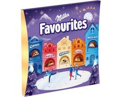 Milka Favourites Adventskalender 2025 Chocolade 206g - Chocoladecadeau - Aftellen Naar Kerst - Kerstcadeau