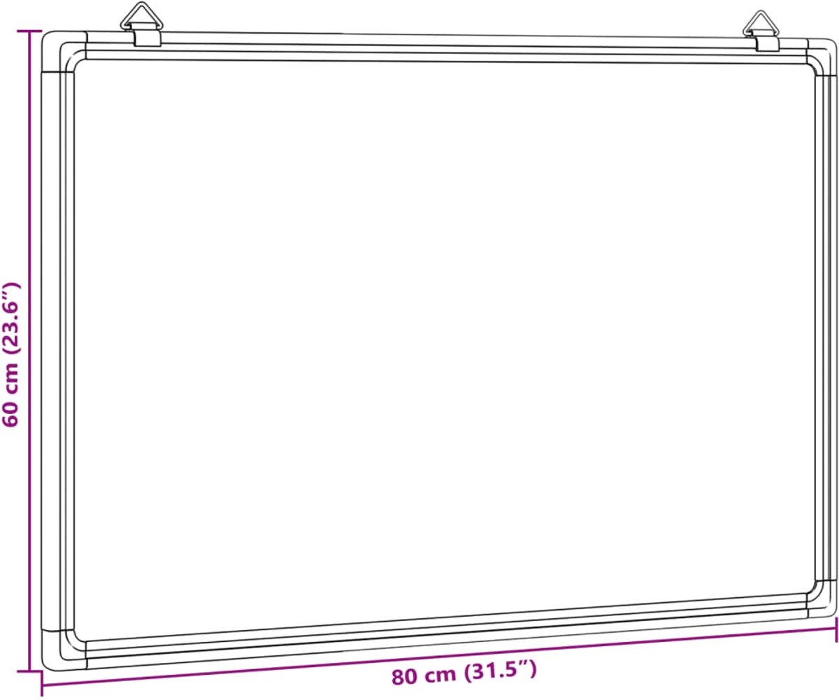 vidaXL - Whiteboard - 80x60x1,7 thumbnail 3