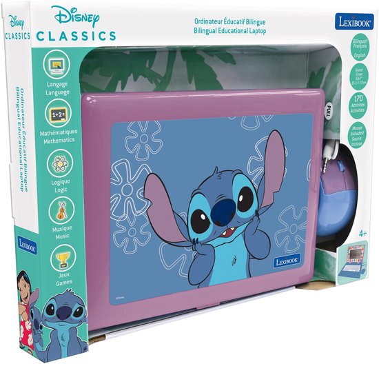 Ordinateur portable Lilo & Stitch avec 170 activités - EN/ FR