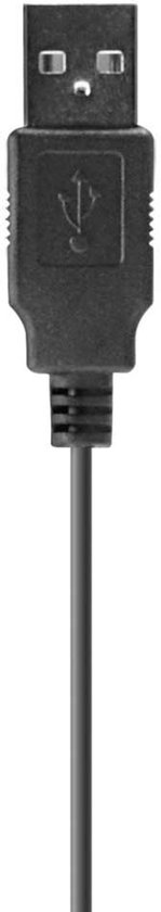 Zwarte USB-kabel.
