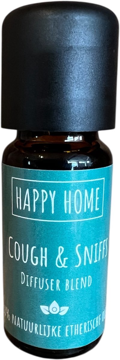 De groene linde - happy home - cough en sniffs - olieblend - etherische olie - 10 ml