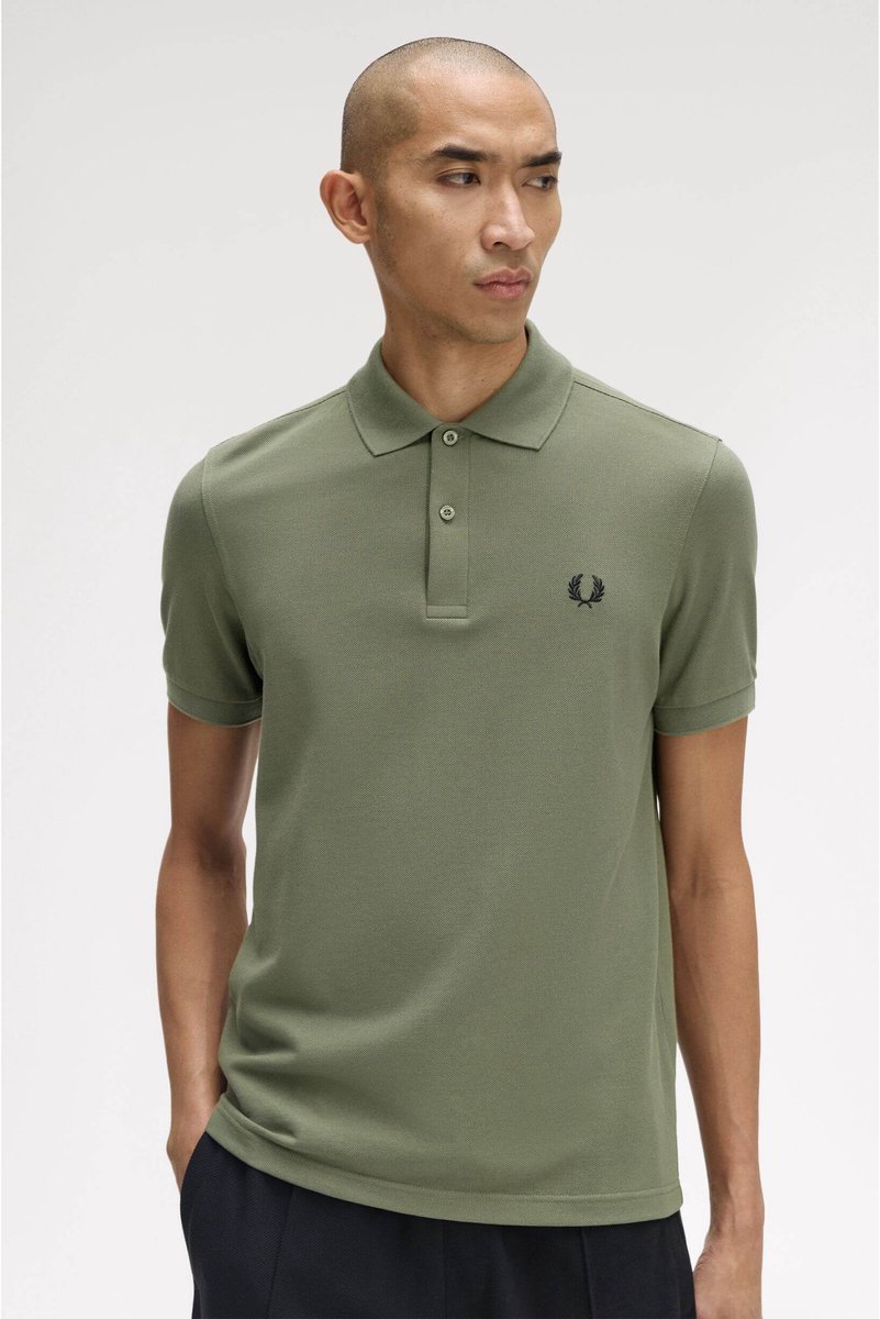 Fred Perry Plain polo laurel wreath Zwart