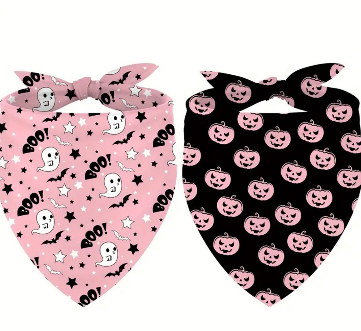 Honden Bandana Halloween - 2 - delig - Spooky & Cute – 68cm