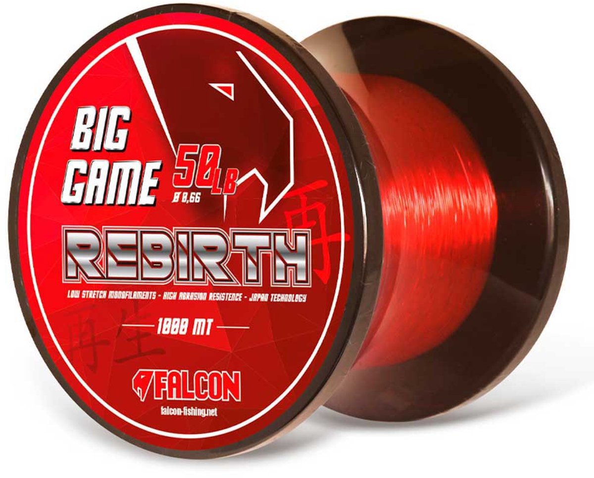Falcon Rebirth Big Game 1000 M Monofilament Rood 0.730 mm
