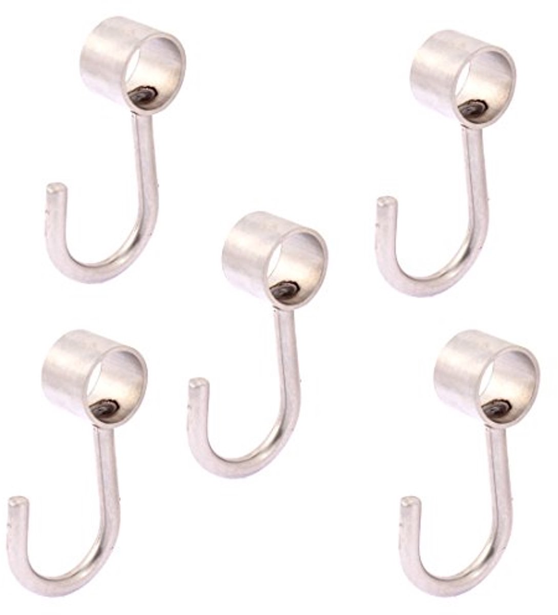 Verstelbare Kledinghangers voor Badkamer - 16mm Dia, Set van 5