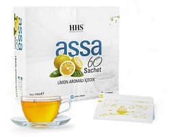 HHS Assa Detox Thee Lemon Flavored Drink - Citroen Gemengde Kruidenthee – Ondersteun uw dieet en blijf in vorm! - Detox Kruidendrank - 60 Sachets 240g
