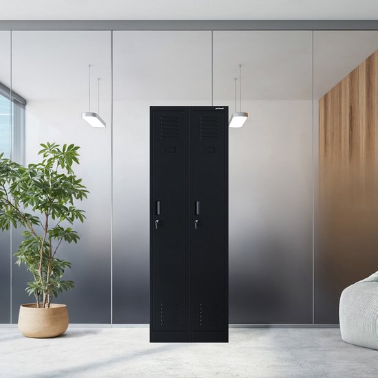 JAN NOWAK - Armoire en métal KACPER II - Armoire de travail - Zwart