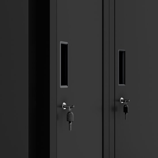 JAN NOWAK - Armoire en métal KACPER II - Armoire de travail - Zwart