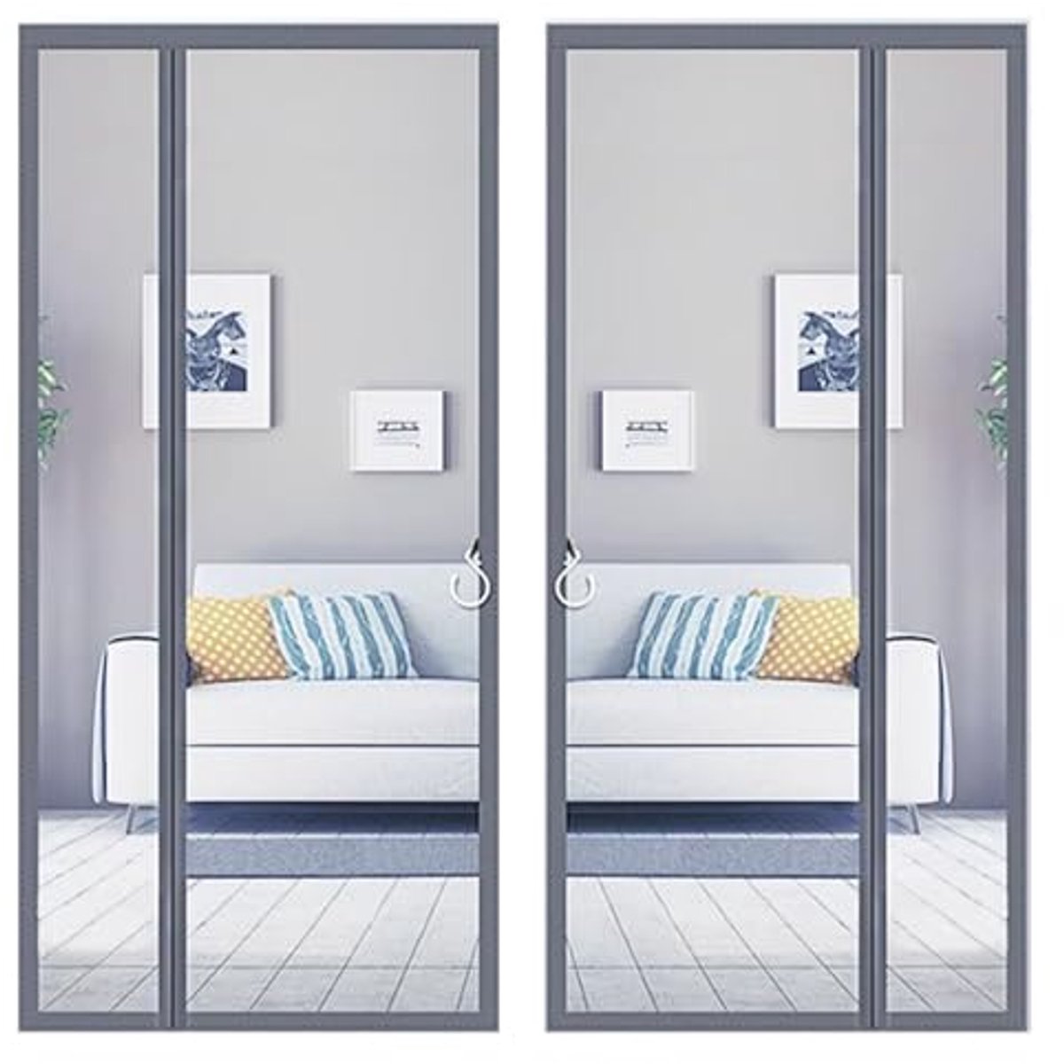 Magnetisch Vlieggrille Gordijn voor Deur 80x225 cm - Insectenbescherming zonder Boren