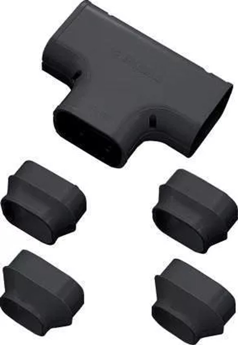 T-Stuk PVC Zwart Inaba Denko ST-77-K 75 mm