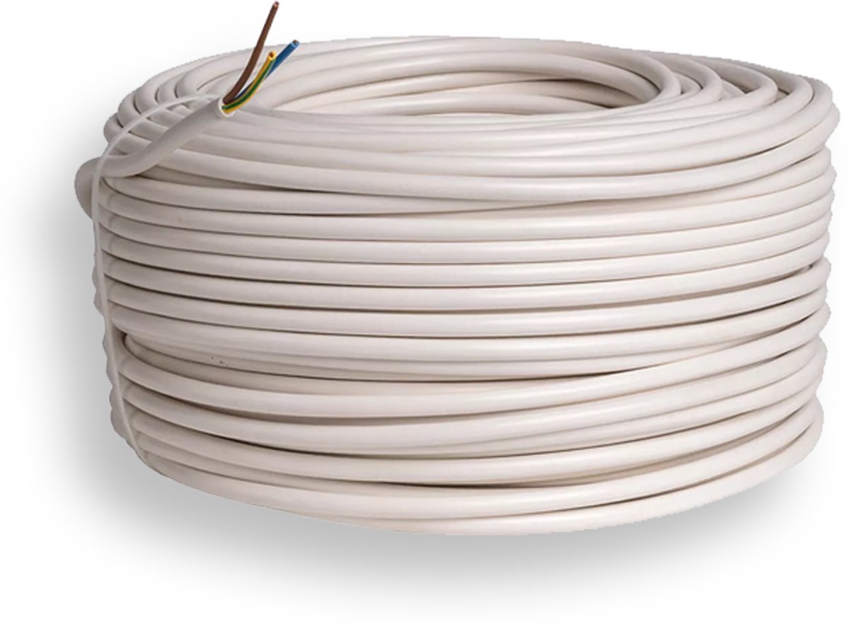 Dynamic Aansluitsnoer 3 x 1,5 mm² Wit Lengte: 5 meter