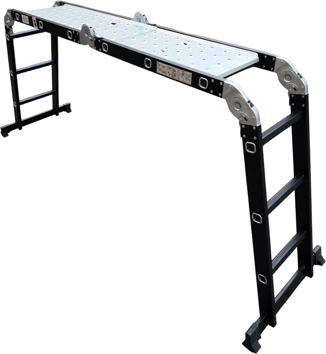 SCT - Ladder - 4x3 Multi Vouwladder - telescoopladder - Zwart – foto 4