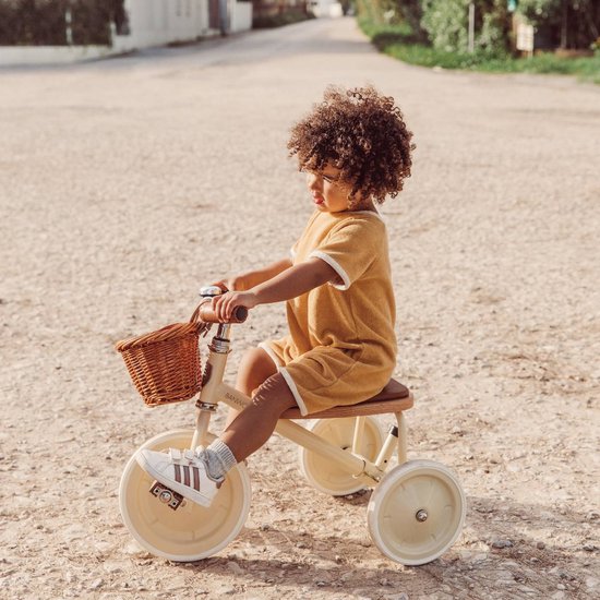 Banwood Trike Driewieler Met Duwstand En Mandje - Cream van Banwood — afbeelding 2