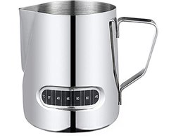 Roestvrijstalen Melkschuimkruik met Thermometer - 600 ml voor Perfecte Latte Art