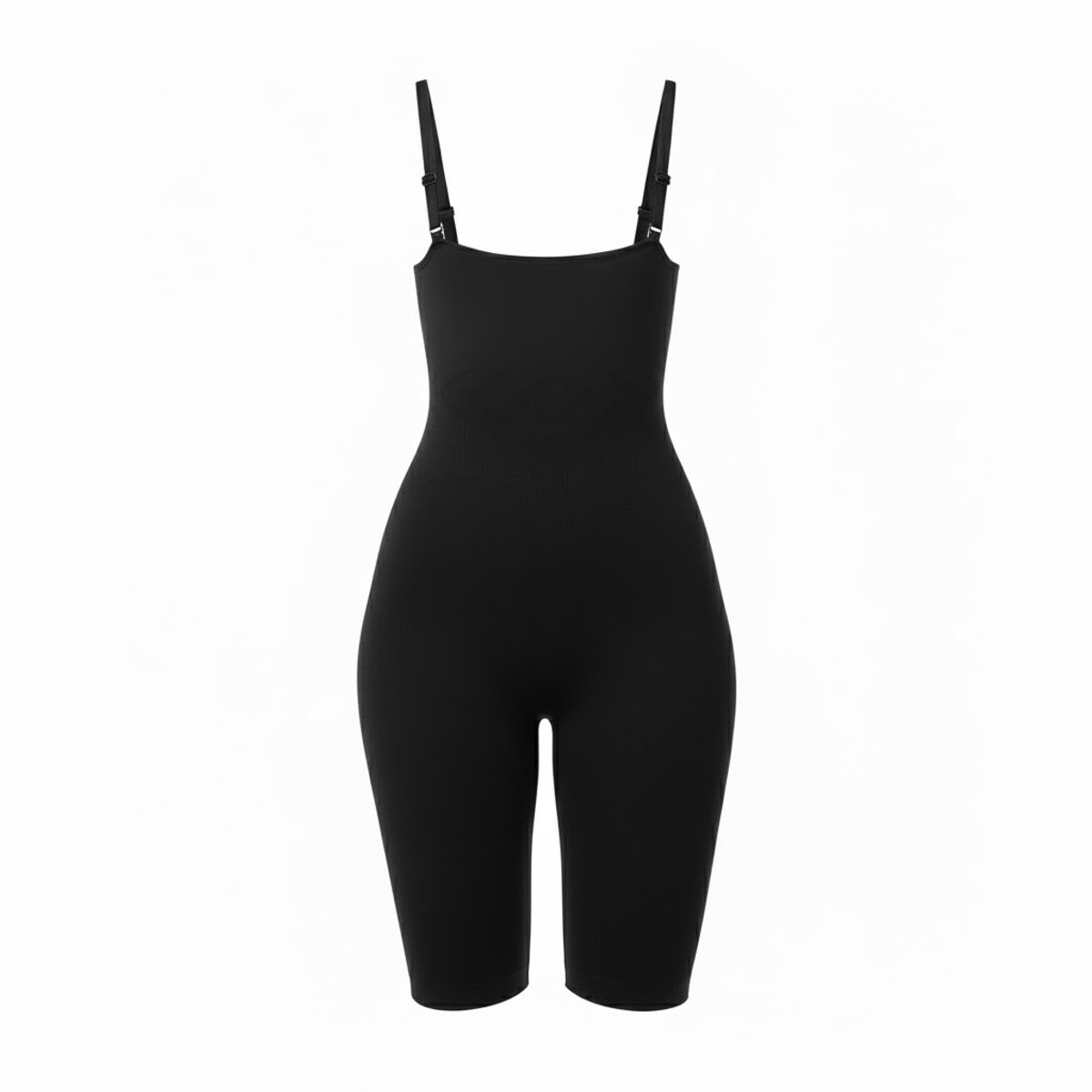 TAFUER - Shapewear Bodysuit Dames – Zwart - L/XL – Corrigerend Ondergoed met Verstelbare Bandjes & Lange Pijpen - 1 Stuk