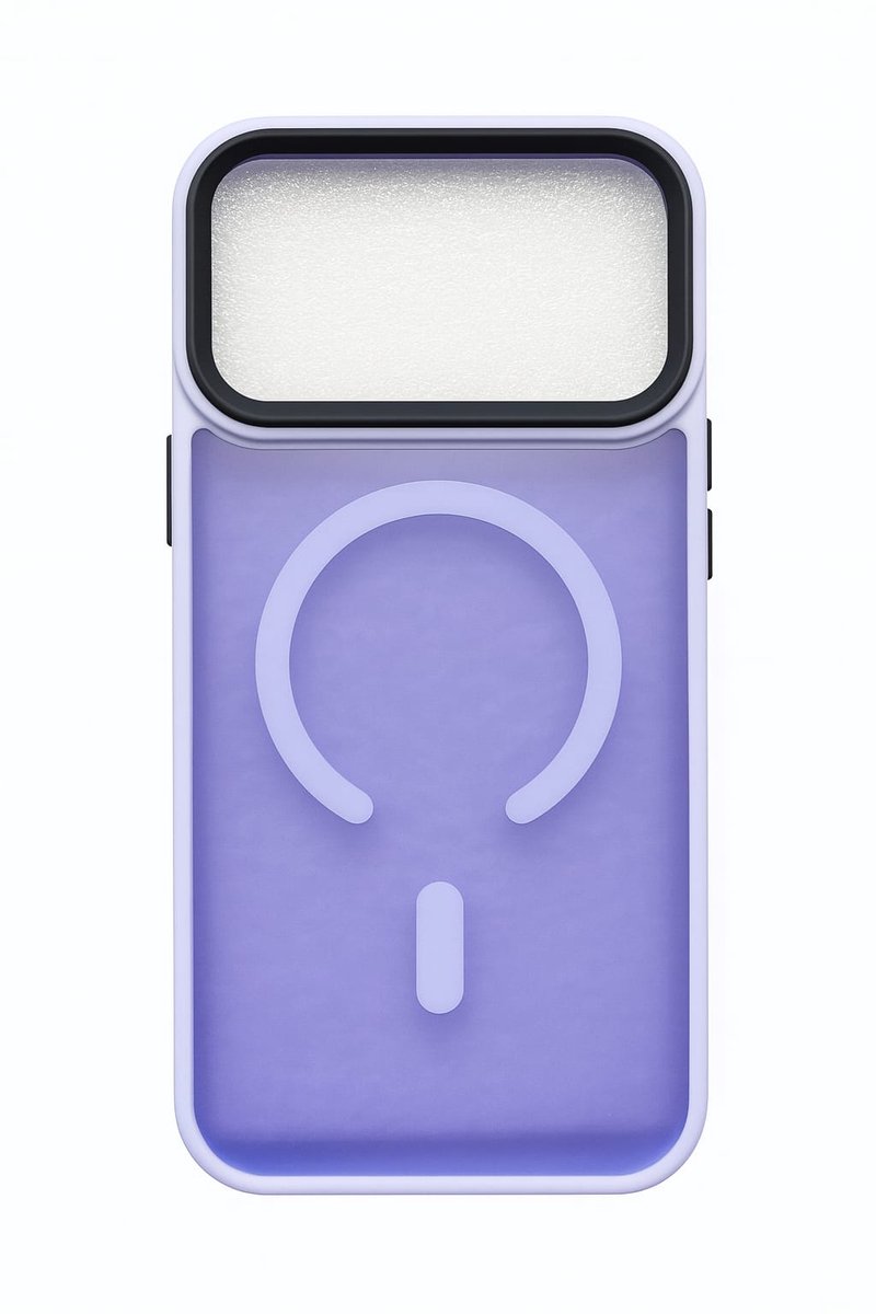 iPhone 17 Pro Max Hoesje met MagSafe - TPU Backcover - Schokbestendig & Gripvast - Lichtpaars