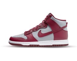 Nike Dunk High Dark Beetroot - maat EU 38.5 - DD1399-600 - bordeaux rood - lichtgrijs - hoge sneakers - unisex