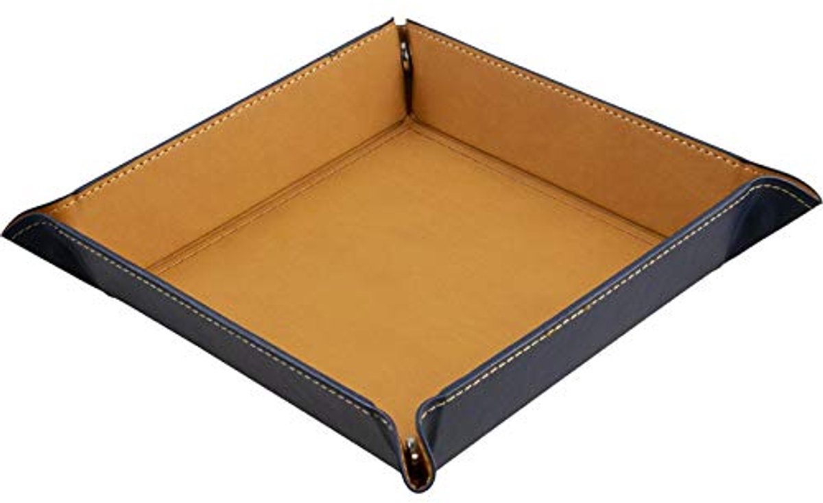 Opvouwbaar kubusblokje van imitatieleer - 22 x 22 cm in verschillende kleuren