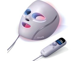Shark CryoGlow LED-Masker - Vier behandelingen - Mooier ouder worden - Gladde huid - Behoud van een stralende huid - Verkoeling voor onder de ogen - Lila - FW312EUPL