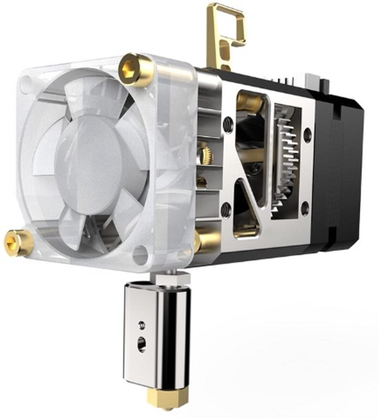 Foto: Bambu lab 0 2mm hotend assemblage met rvs nozzle a1 series
