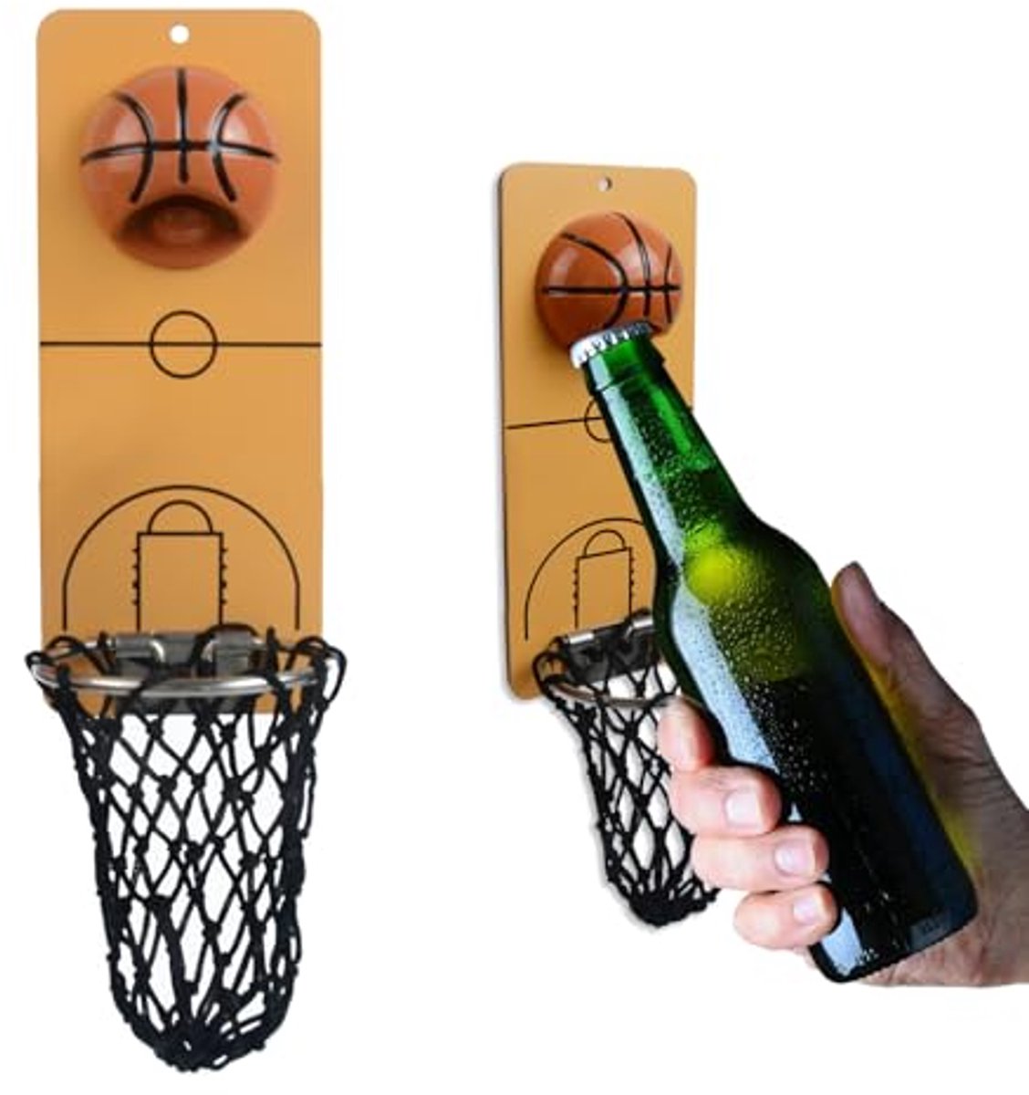 Basketbal Flesopener en Opslaghouder voor Thuis en Tuin