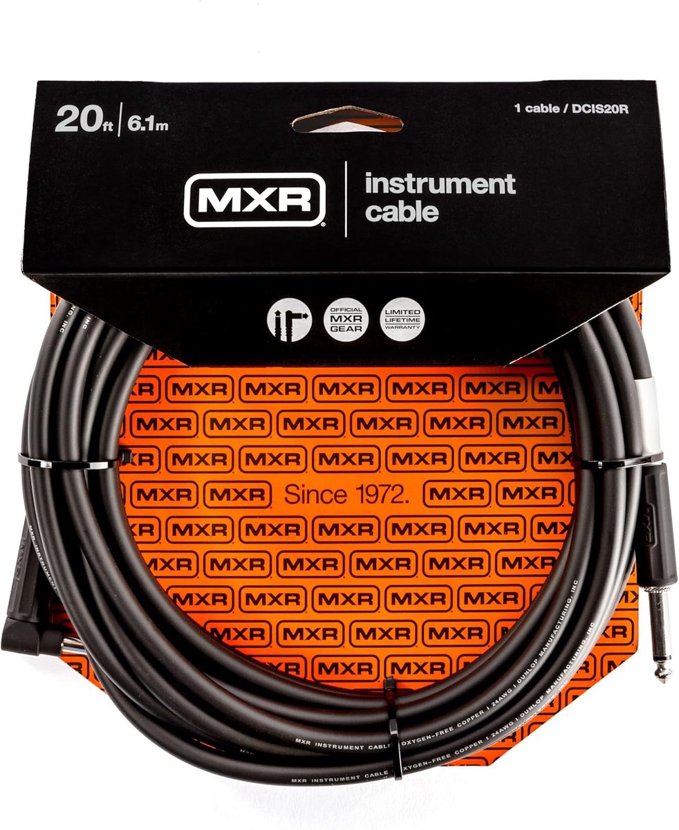 MXR DCIS20R Standard Right Straight instrumentkabel 6m