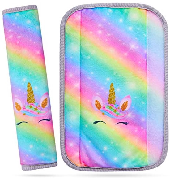 MHJY Veiligheidsgordel Pad voor Kinderen - Autogordel Kussen, Unicorn