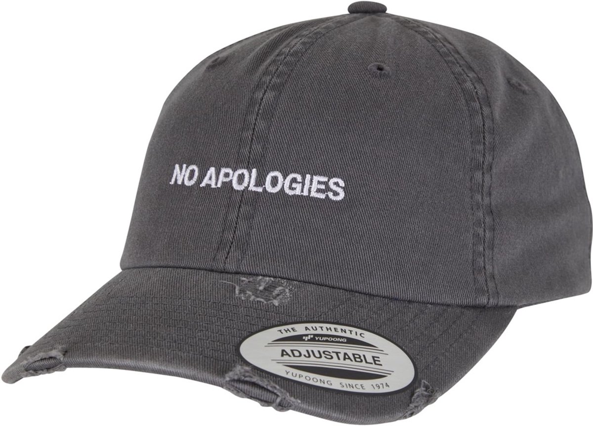 Mister Tee No Apologies Low Profile Destroyed Cap Darkgrey