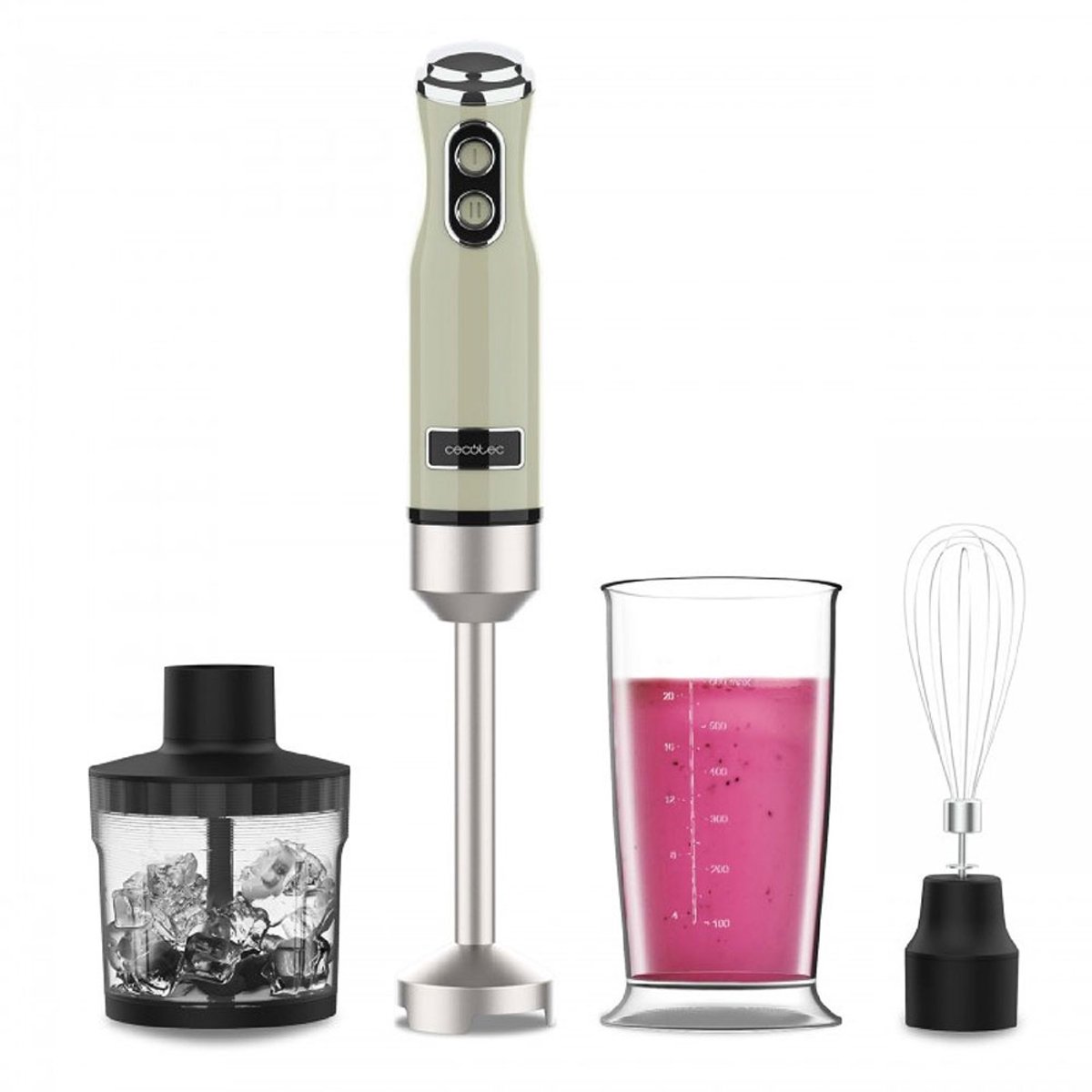 Cecotec 03946 blender 0,5 l Blender voor op aanrecht 1200 W Zwart, Titanium