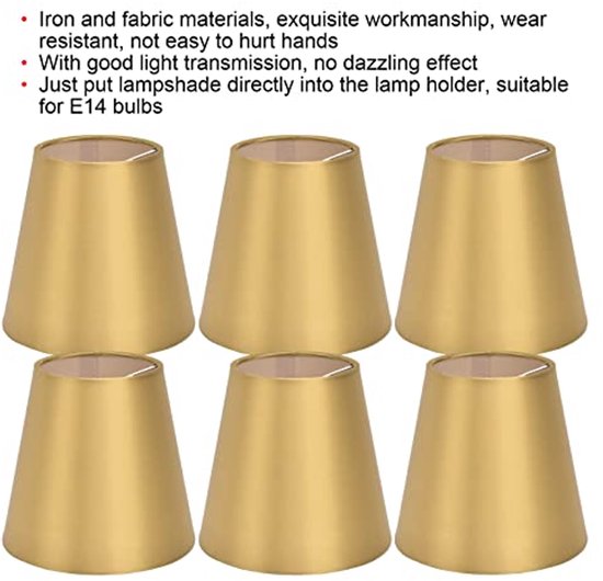 Zwarte lampenkap set van 3, kleine lampenkappen clip op lamp witte lampenkap kant stof lampenkap voor wandlamp tafellamp kroonluchter(zwart