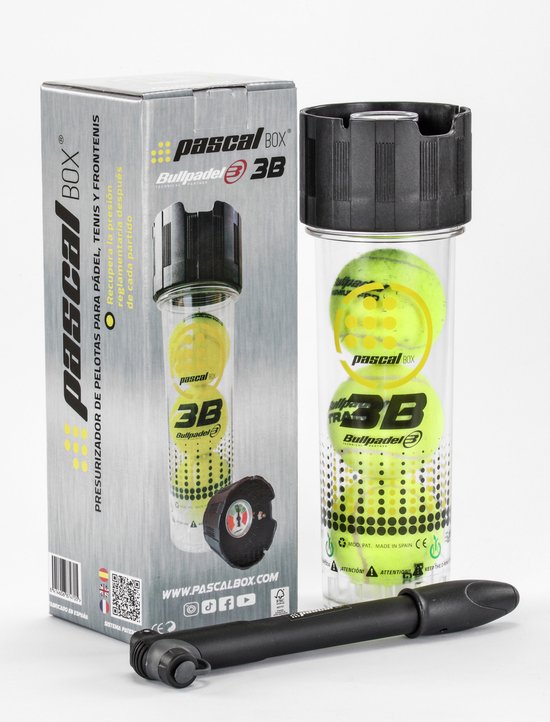Bullpadel Pascal Box 3B Drukhouder voor Padelballen