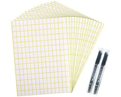 Matte White Self-Adhesive Labels, Small Blank Labels, Removable Sticky Price Tags, Stickers for Glasses, Boxes, Files, Envelopes, School, Office, Kitchen (13 x 9 mm, 2940 Pieces)
