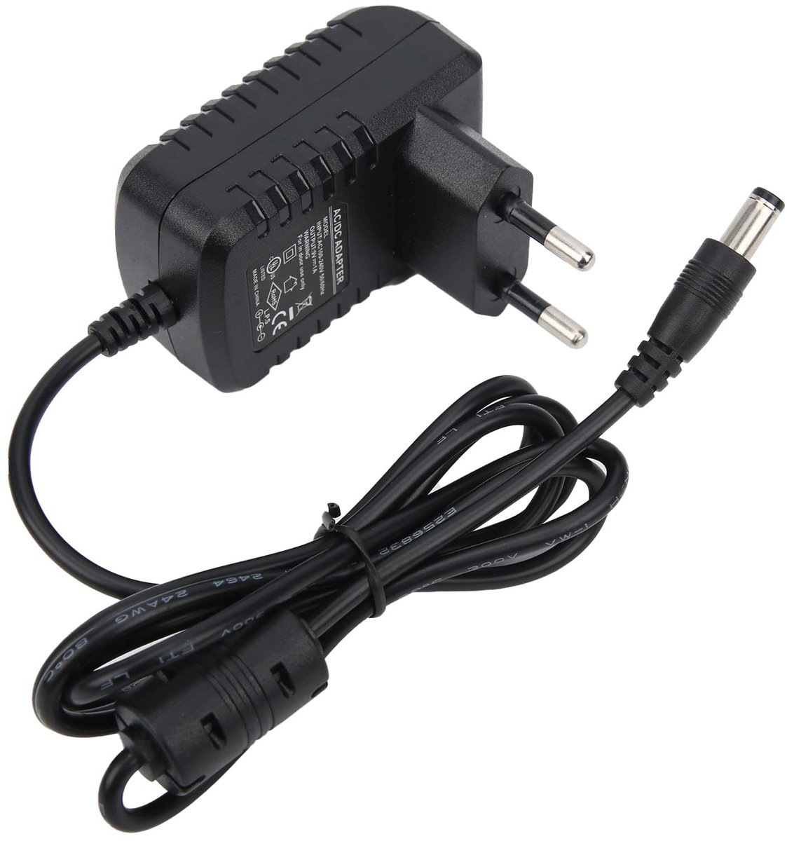 Power Adapter, Electric Organ Power Cable Charger AC DC Adapter 9V 1A for Electric Guitar Keyboard Amplifier (EU Plug)
