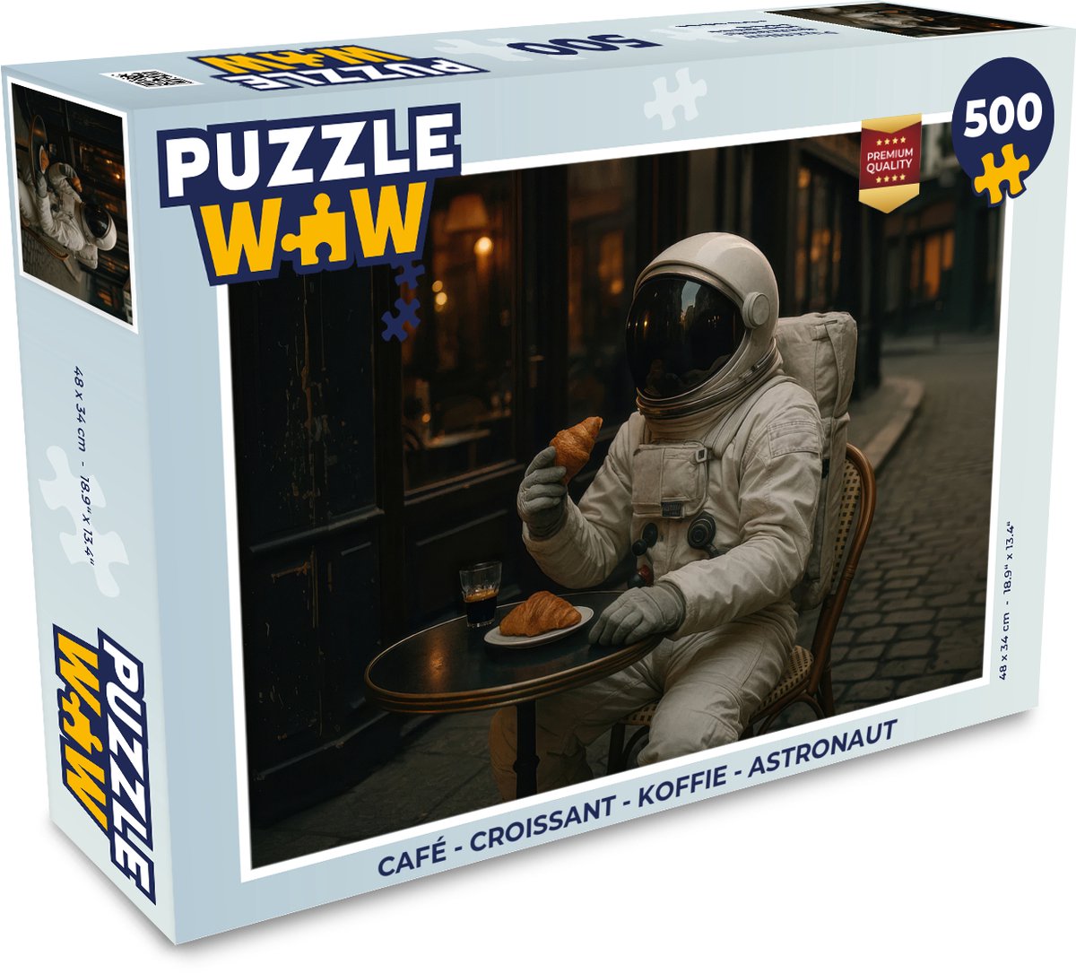Café - Croissant - Koffie - Astronaut